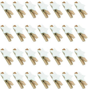 Werkzeug per Decorazione - 100 Stuks - Clip in Legno - Clip Decorative - Manutenzione Manuale - Clip per Natale - Legno Sostenibile - Clip Decorative