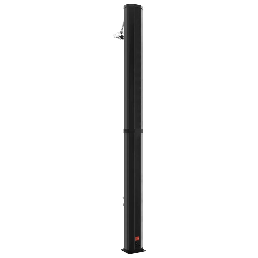 Doccia Solare da Giardino con Soffione e Rubinetto 35 L Nero cod mxl 44226