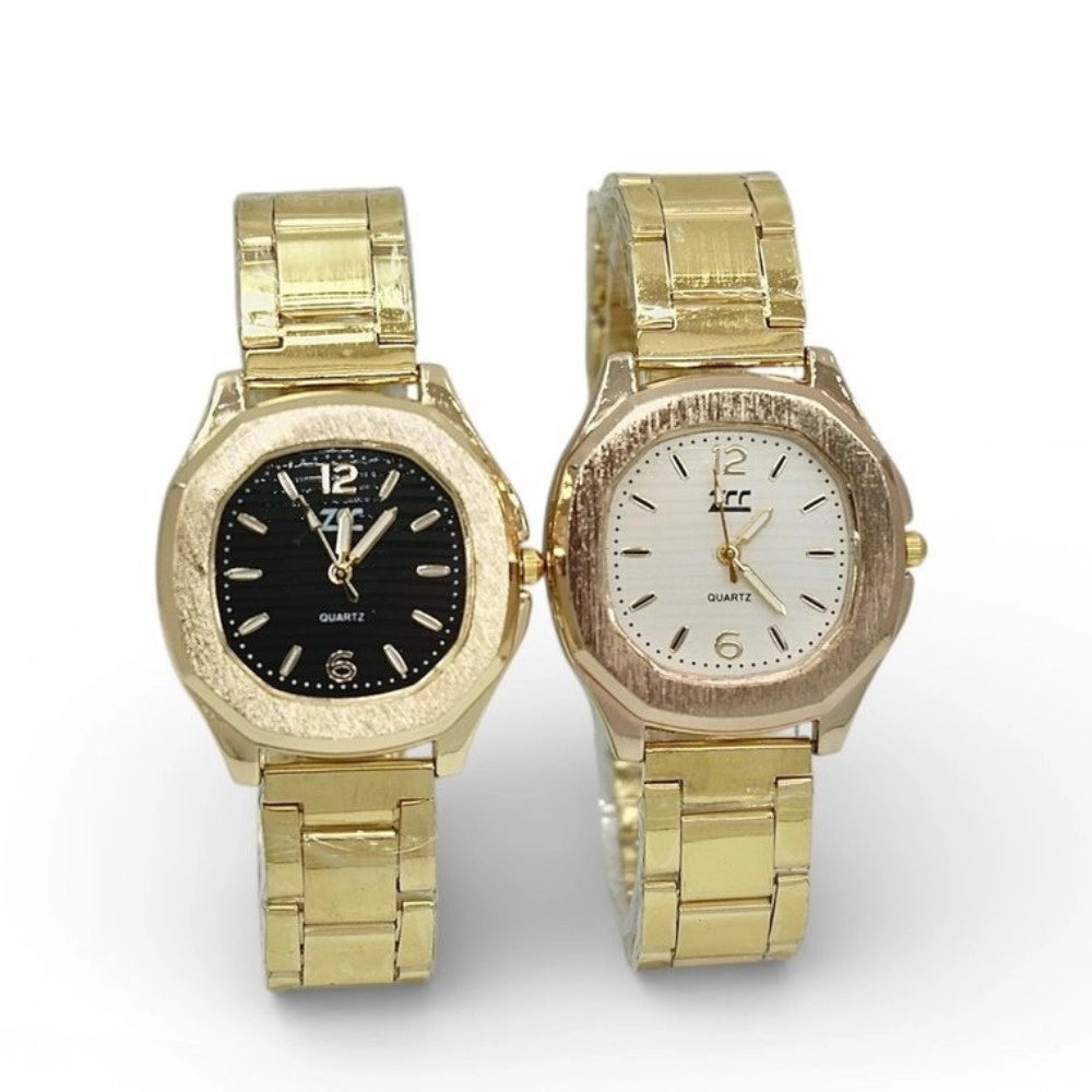 Trade Shop - Orologio Da Polso Donna Oro Elegante Moderno Quadrante Casual 32mm -