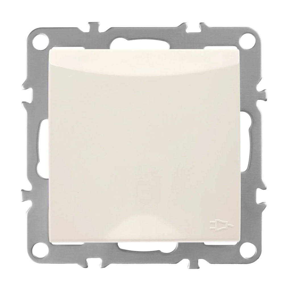 Presa Singola Con Messa A Terra E Coperchio Oste Jnh005-g Beige