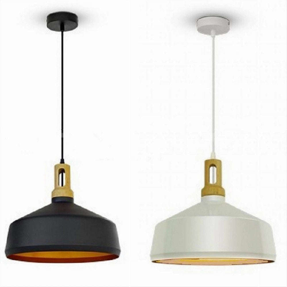 Trade Shop - Lampadario A Sospensione Stile Industriale In Metallo Pendente A Coppa E27 A93 -