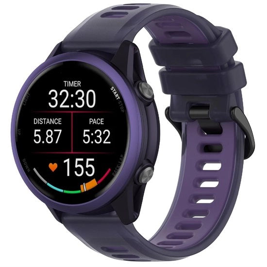 Cinturino per orologio TPU morbido per Garmin Forerunner 570