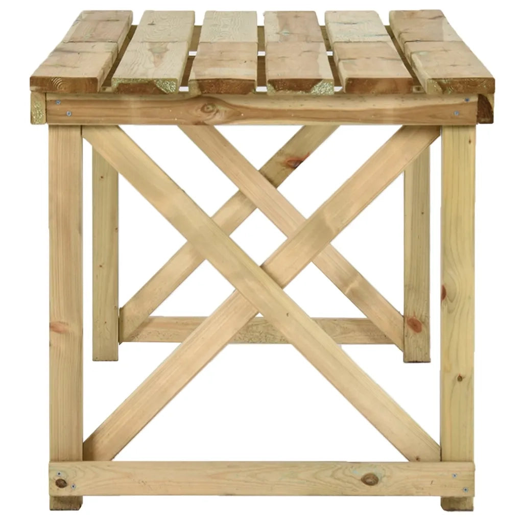 Tavolo da Giardino 160x79x75 cm in Legno 44898