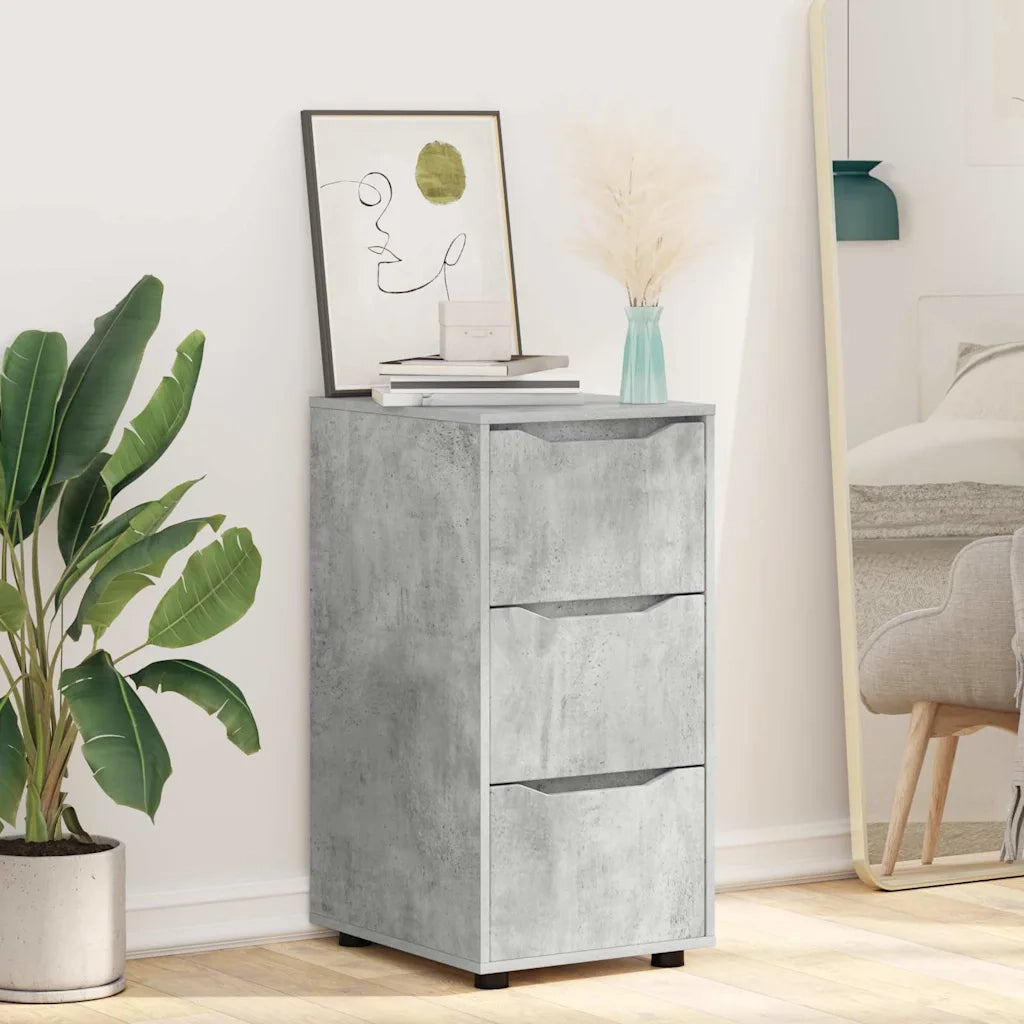Armadio Grigio cemento 40 x 48 x 81 cm Legno multistrato