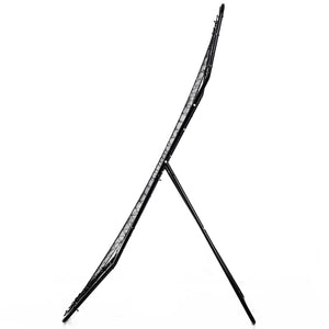 Rete per Allenamento per Calcio e Baseball Pieghevole 123x90x174 cm con Zona di Precisione Nero