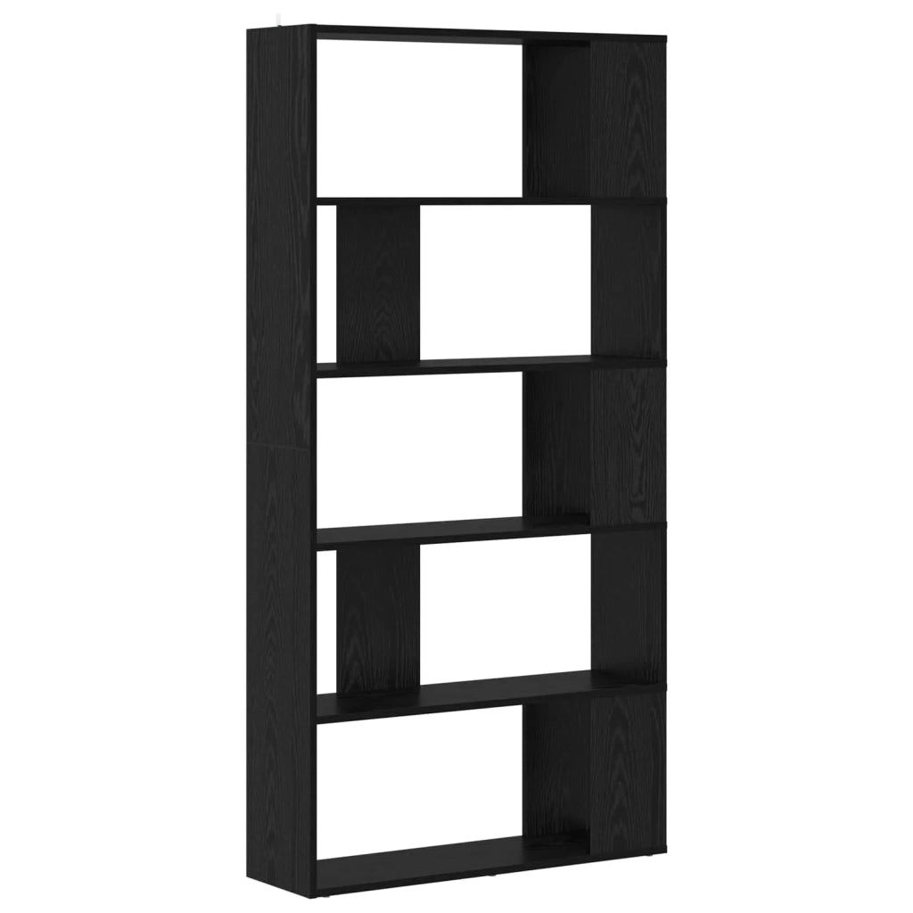 Armadio per Libri Rovere Nero 80 x 24 x 159 cm 8003712