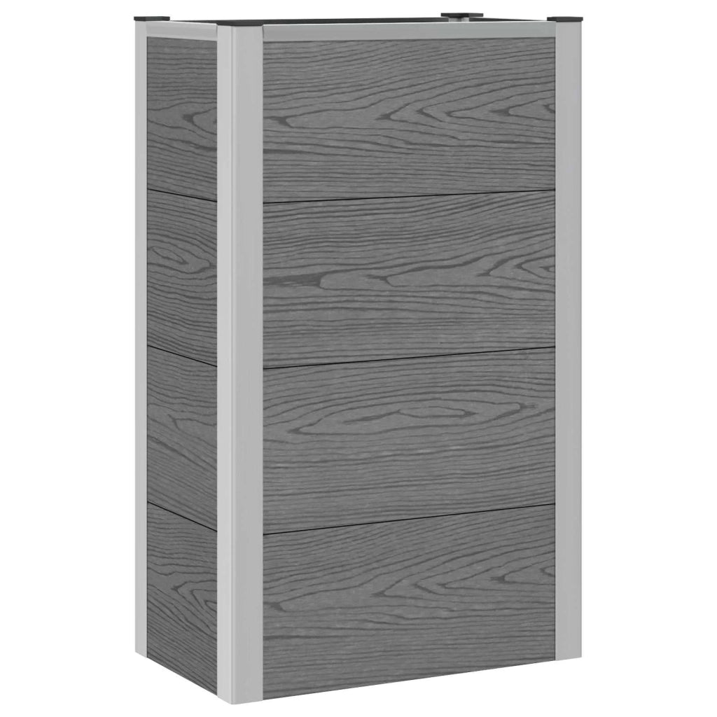 Letto rialzato da giardino Grigio 50 x 30 x 22 cm 42039085