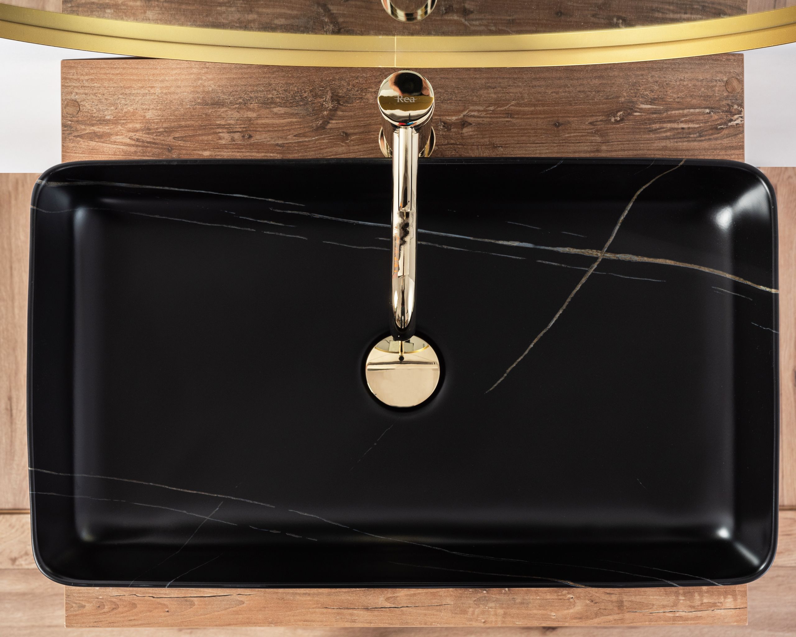 Lavabo Da Appoggio Denis Black Stone Matt