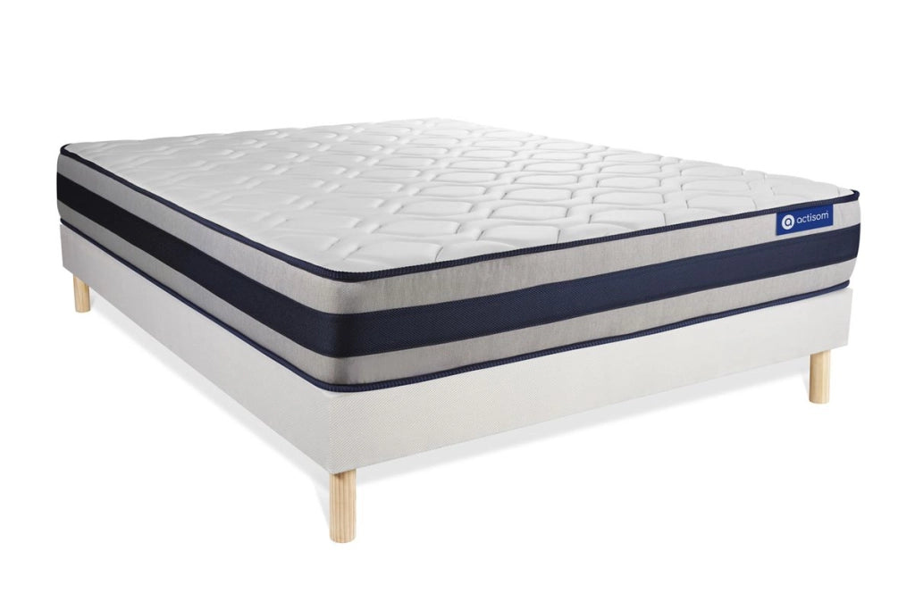 Kit rete e materasso Actilatex ergo 135x190cm - Spessore : 24cm - Lattice e memory foam - rigido