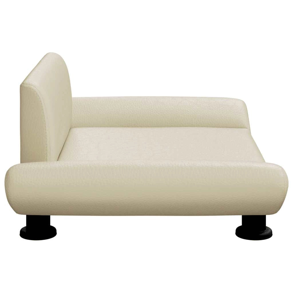 Divano letto per cani comodo 70 x 45 x 28 cm crema similpelle 02_0042807