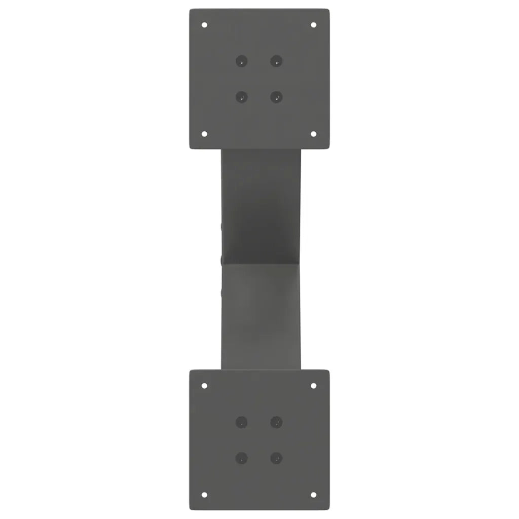 Gambe per Tavolino da Caffè a Forma di X 2 pz Antracite 50x(30-31) cm Acciaio 4012938