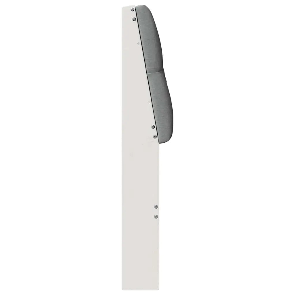 Testiera imbottita Grigio chiaro 135 cm Pino massello 879348