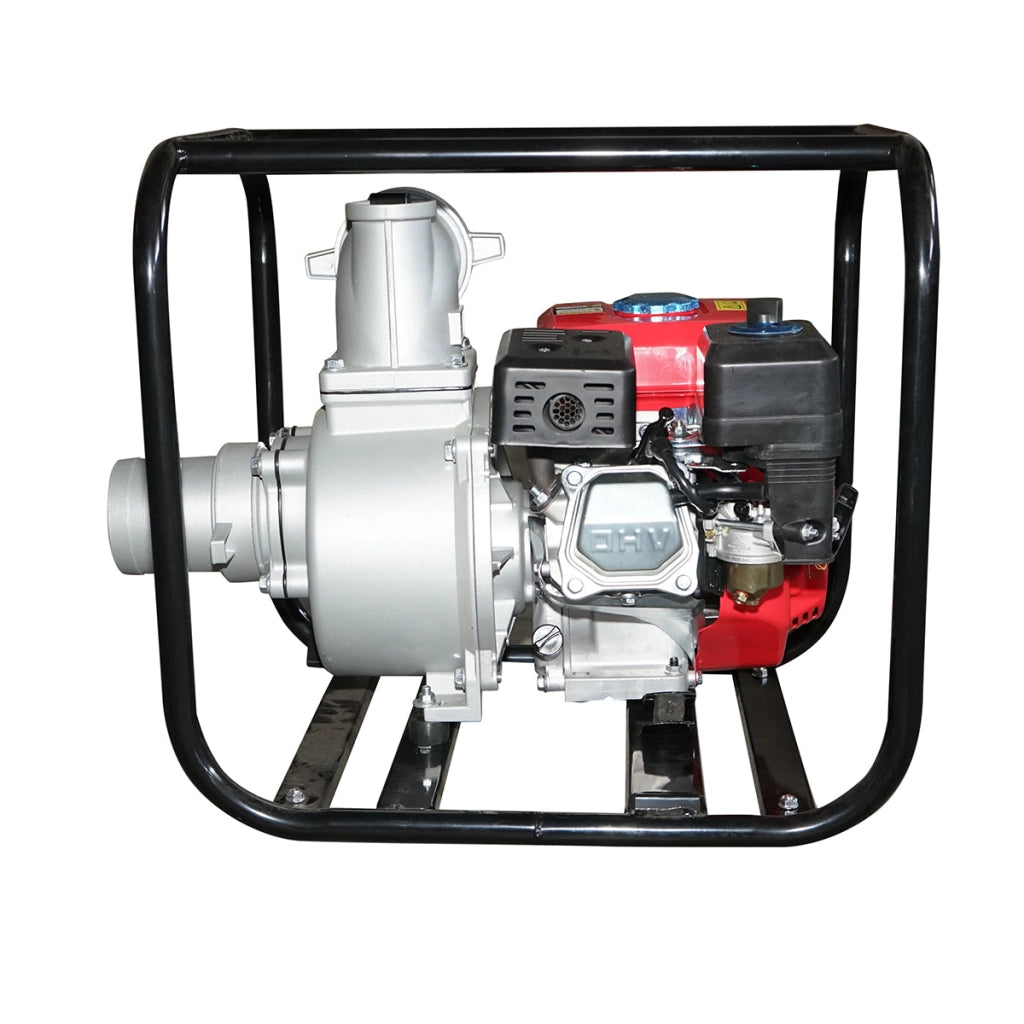 Motopompa a benzina 7,5 CV WP40S, 4 pollici, portata massima 80 m³/h, profondità 8 m, altezza 26 m. Breckner Germany
