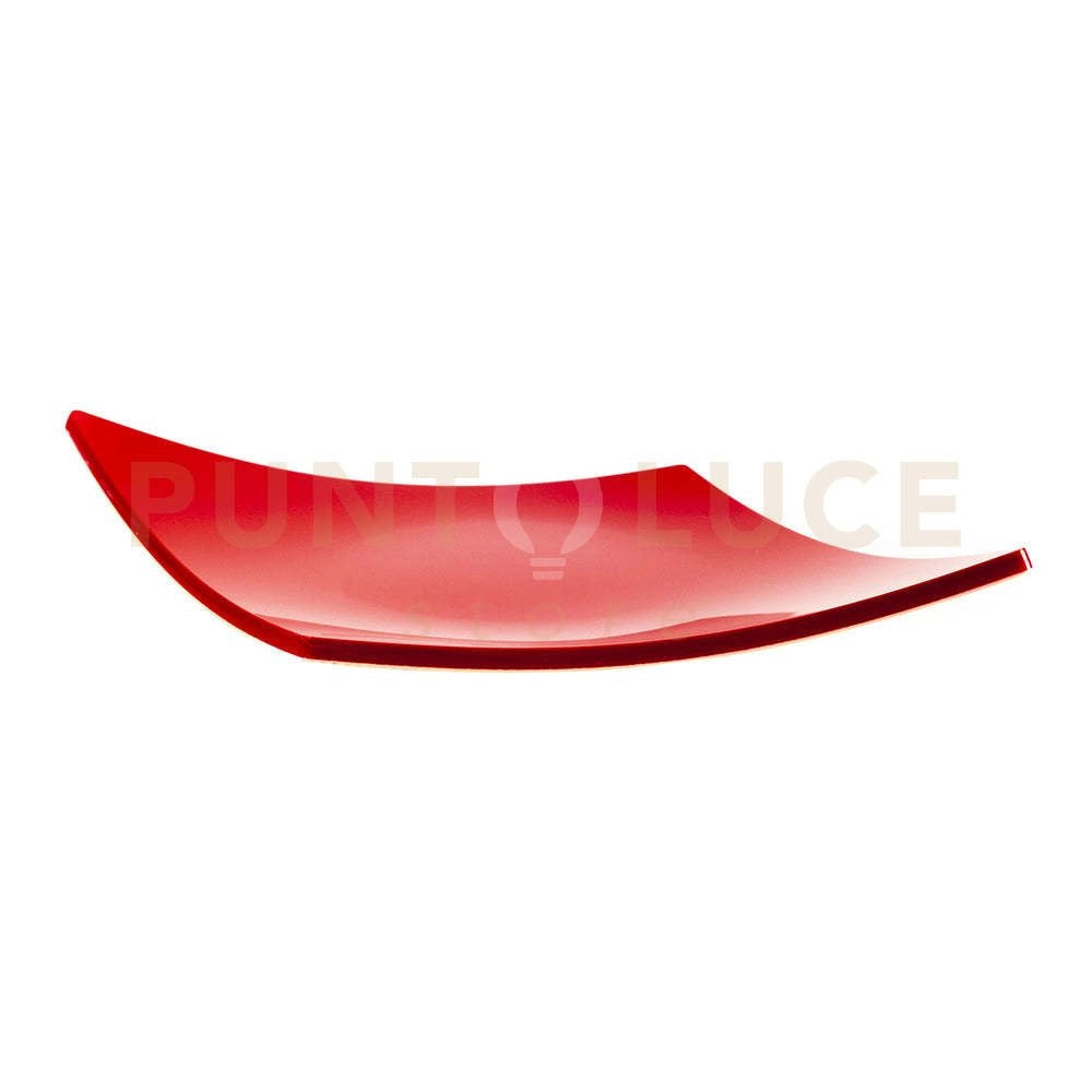 VUOTATASCHE CARTE QUADRI IN CRISTALLO ACRILICO ROSSO