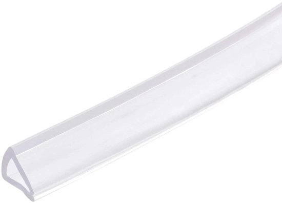 PVC Afdichting Transparante Copertura Profilo U-Seal 3-5 mm 3 Metri con Bordo