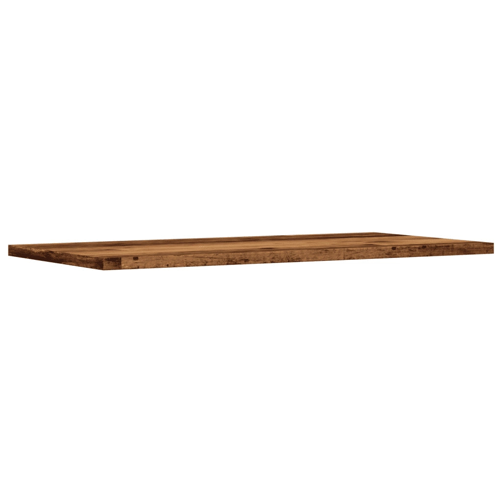 Mensole a Parete 4 pz Legno Antico 60x30x1,5 cm in Truciolato 856299