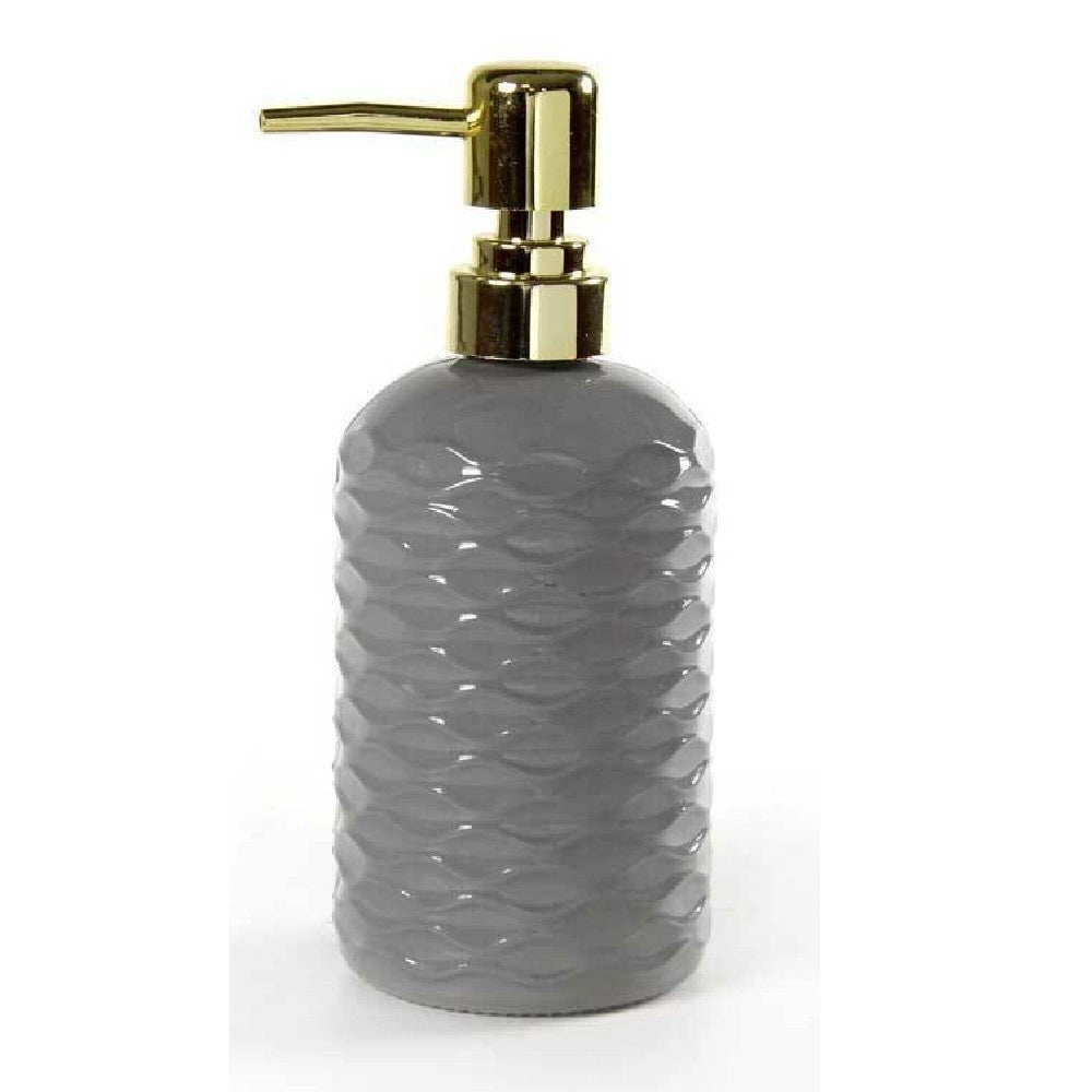 Trade Shop - Porta Sapone Liquido Dosatore Onda Dispenser 7x19 Cm In Vetro Vari Colori 785436 -