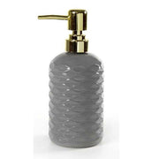Trade Shop - Porta Sapone Liquido Dosatore Onda Dispenser 7x19 Cm In Vetro Vari Colori 785436 -