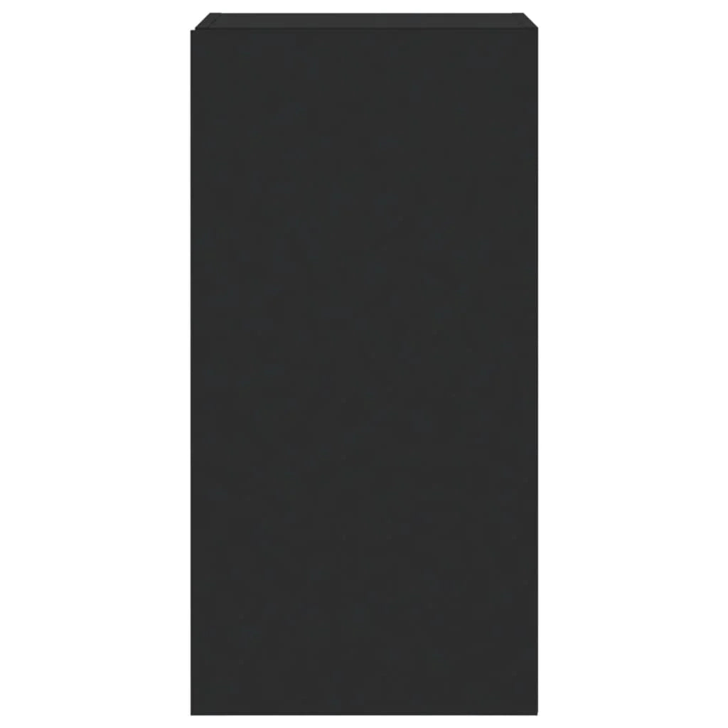 Mobile TV multimediale mensola TV credenza mobile TV parete attrezzata per sala da pranzo soggiorno camera da letto con luci LED 40,5 x 35 x 80 cm nero 02_0027888