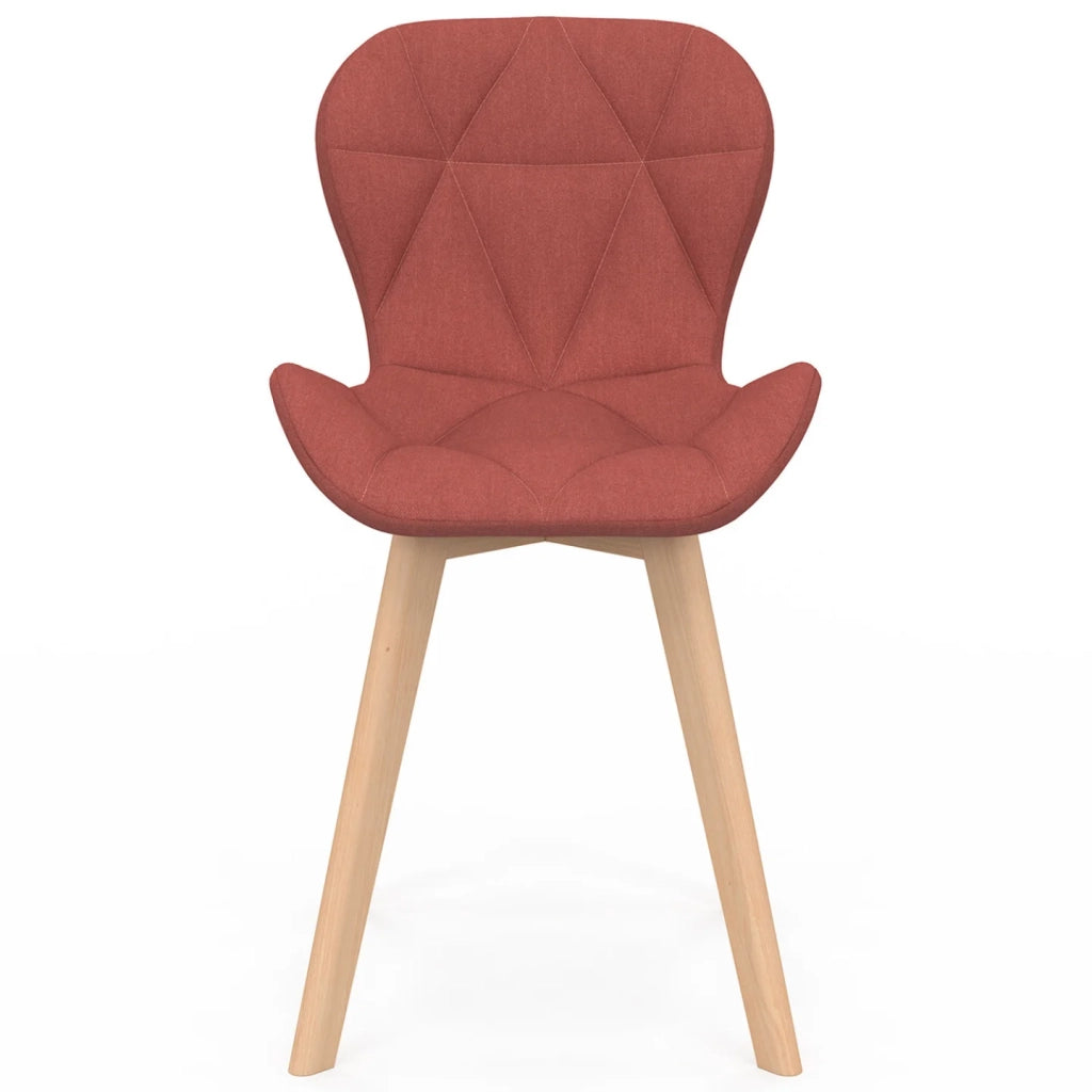 IDMarket - Set di 6 sedie ROBINE in tessuto misto grigio scuro x2, terracotta x2, beige x2