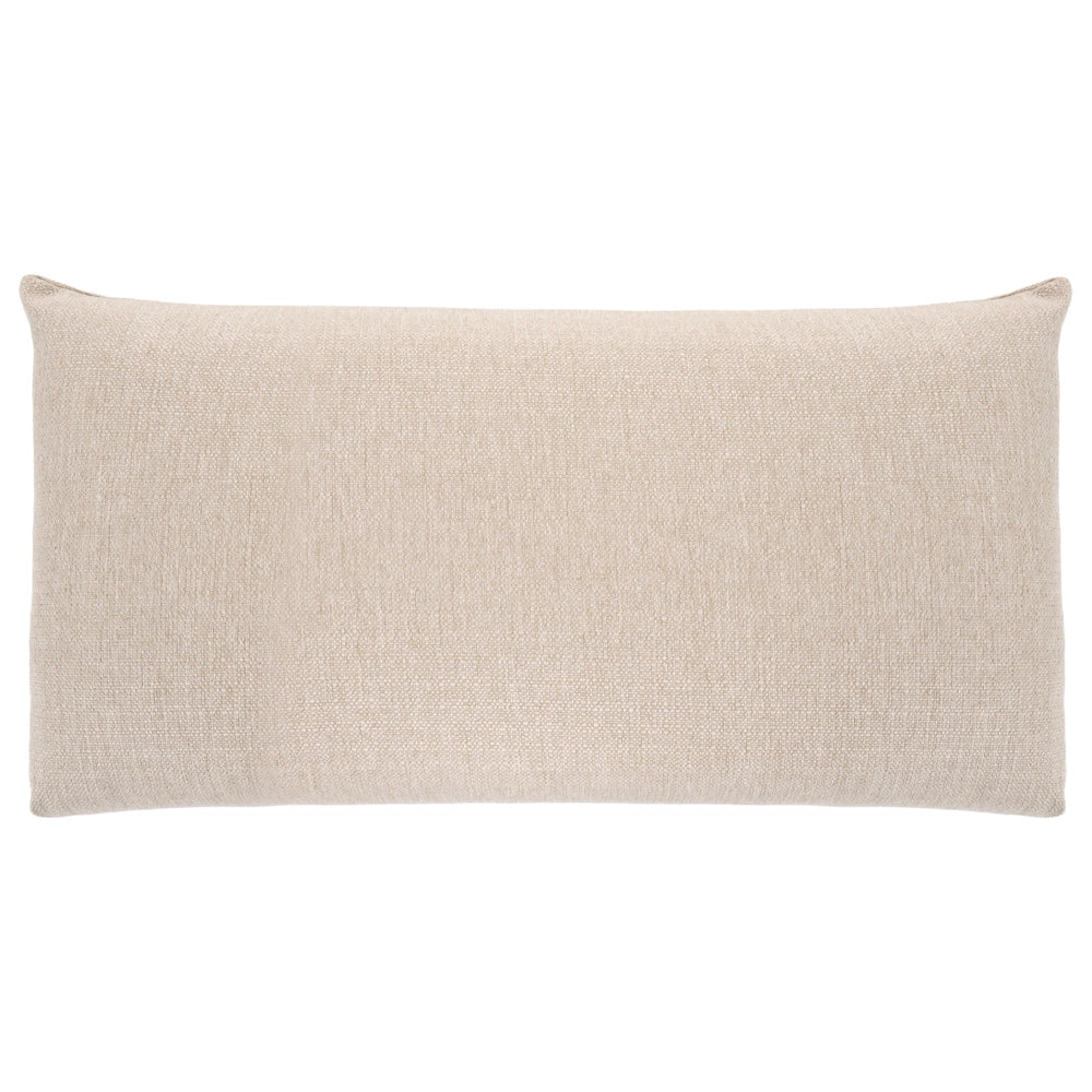 Poltrona in tessuto beige con gambe in legno morbido, da salotto con braccioli, stile moderno