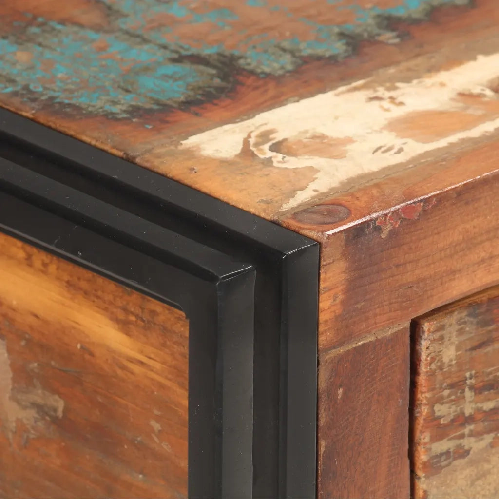 Credenza 120x30x75 cm in Legno Massello di Recupero 321804