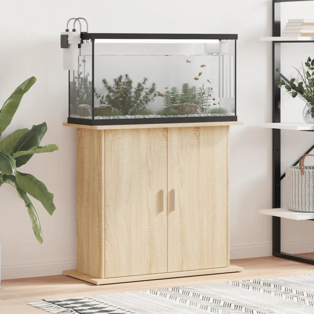 Supporto per acquario in rovere Sonoma 81x36x73 cm in legno ingegnerizzato CFW3731559