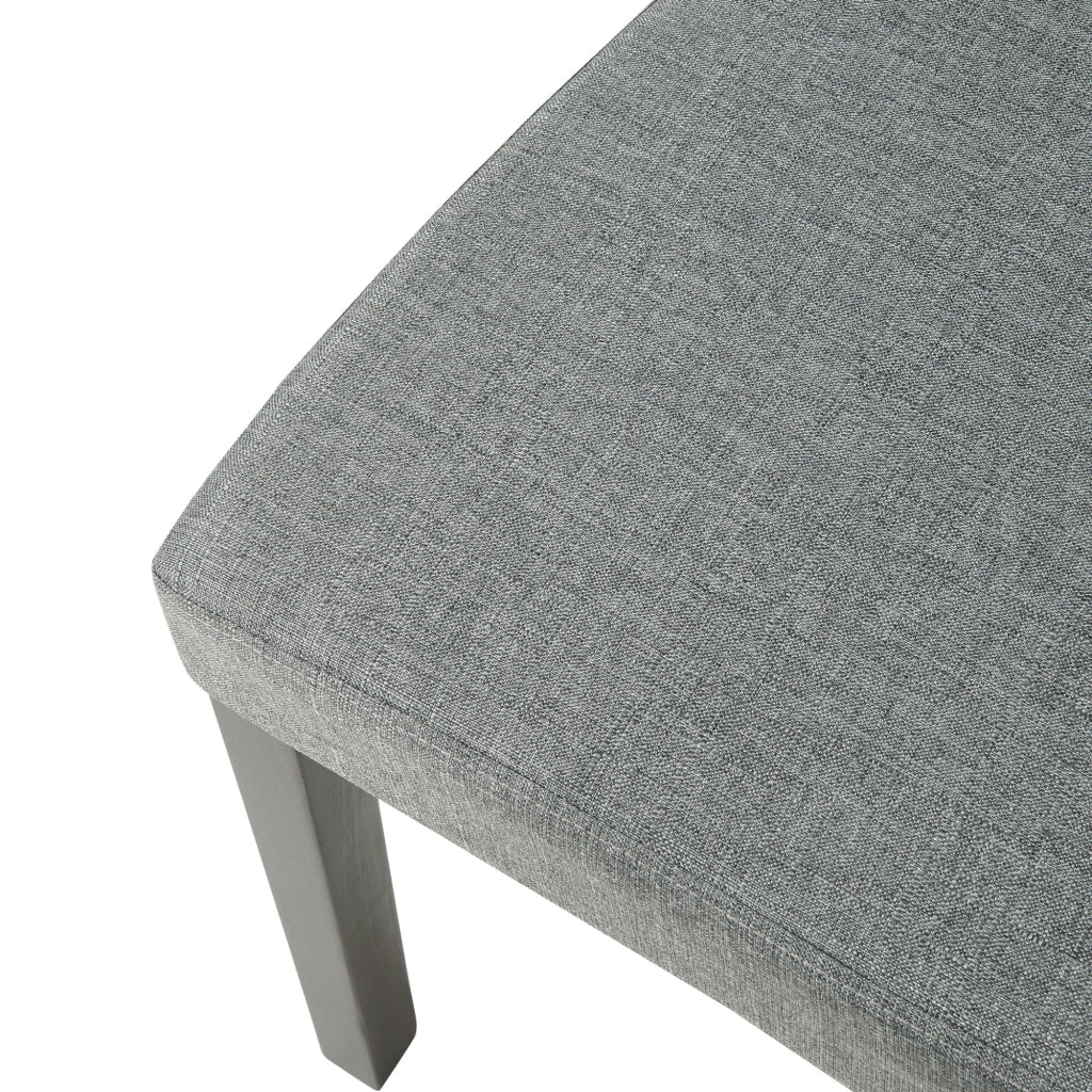 Set di 2 sedie da pranzo imbottite 89 x 43 x 54 cm comode design moderno soggiorno/cucina grigio chiaro 03_0009618