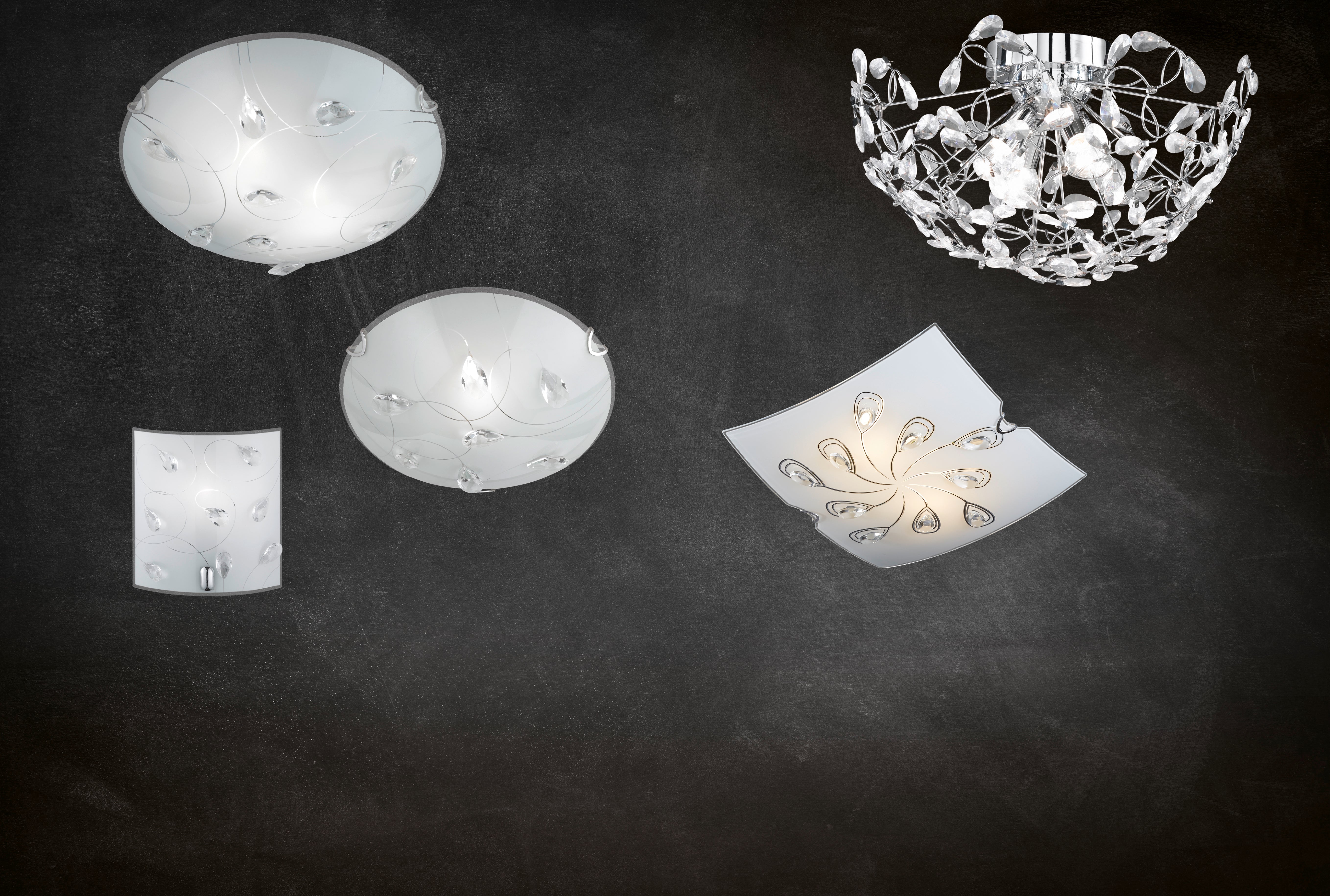 Applique da Interno  E14 in Metallo Cromo