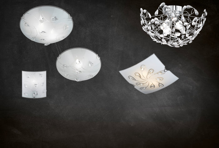 Applique da Interno  E14 in Metallo Cromo