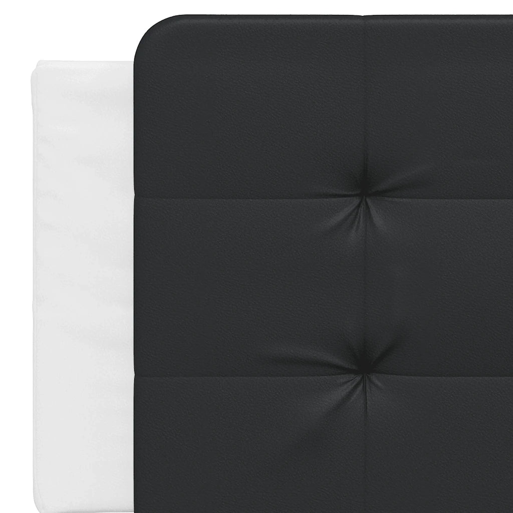 Giroletto senza Materasso Zadar Nero e Bianco 160x200 cm in Similpelle 3208197