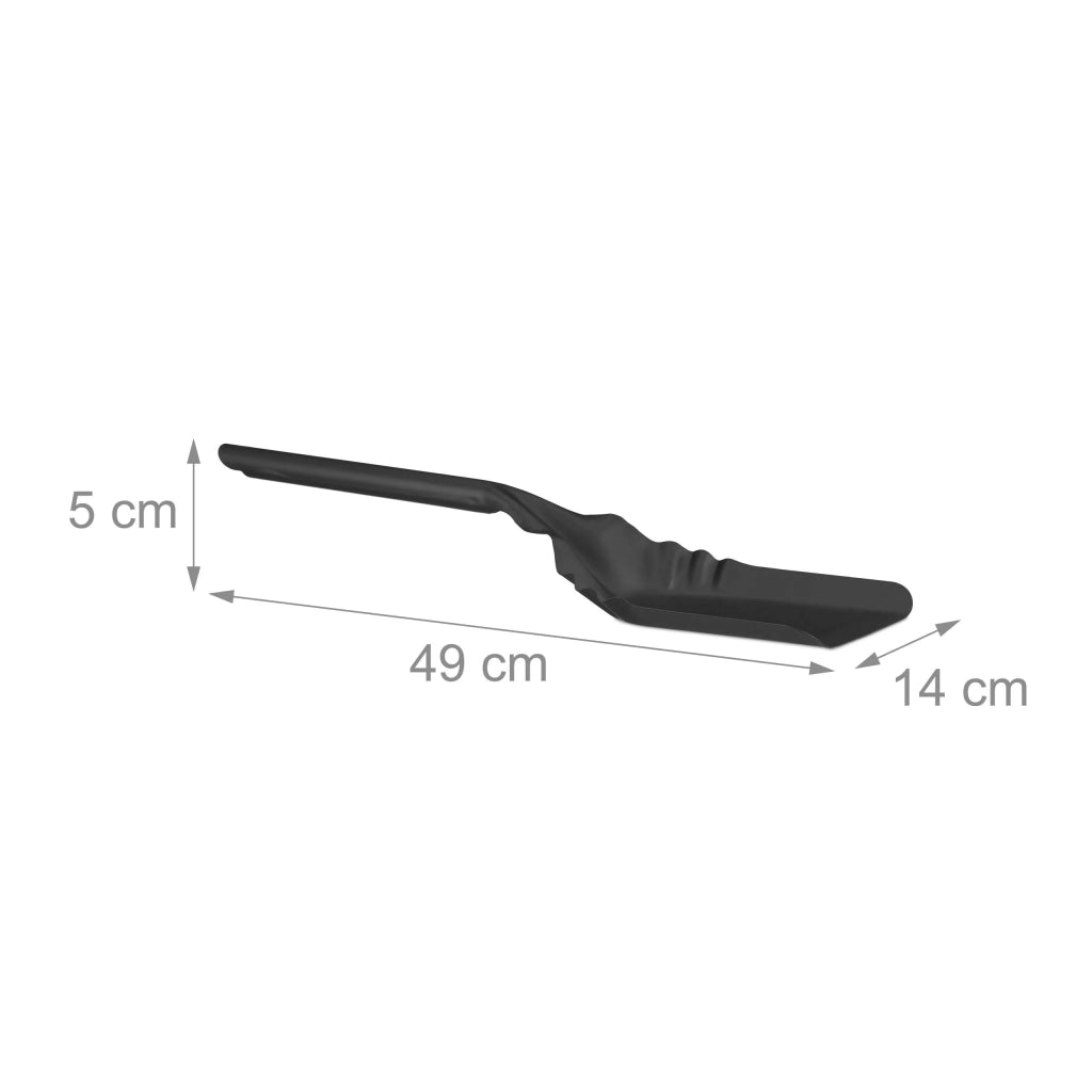 Camino pala cenere 49 cm acciaio forno fornello nero 13_0001953