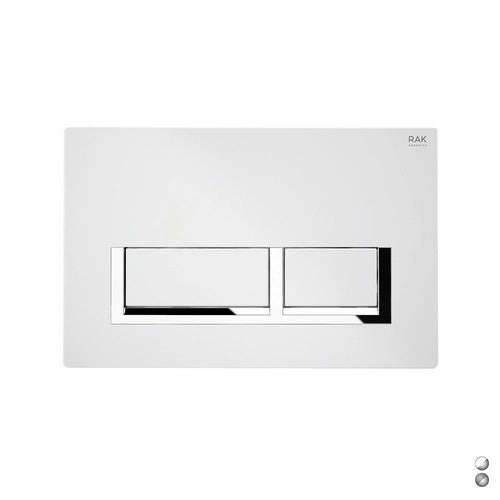 PLACCA DI COMANDO MOD. RETTANGOLARE PER CASSETTA RAK ECOFIX- Cromo - Matt Cromo- RAK- pezzi 1