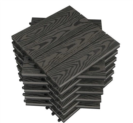 Tegoli in legno composto - tegoli - coperture esterne - sostenibili e duraturi - installazione semplice - basso mantenimento - 30 cm x 30 cm x 1,8 cm