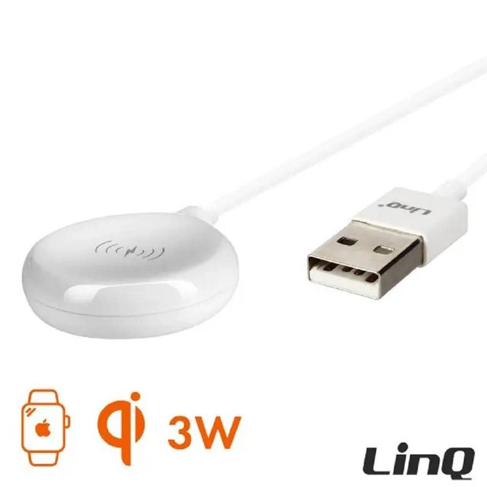 Trade Shop - Caricabatterie Wireless Magnetico Per Watch Potenza 3w Cavo Usb 1 Metro Ip7766 -