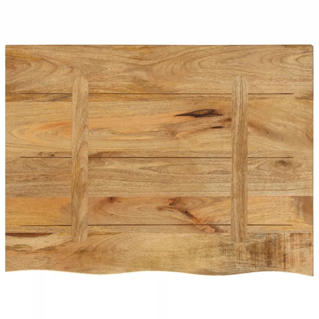 vidaXL Piano Tavolo 70x60x3,8 cm Bordi Vivi Legno di Mango Grezzo