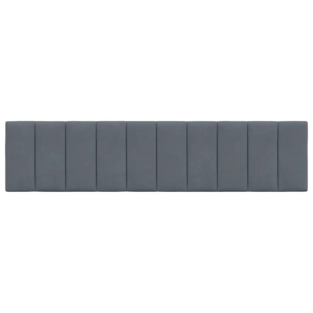 Cuscino Testiera Hanko Grigio Scuro 200 cm in Velluto CFW8233352