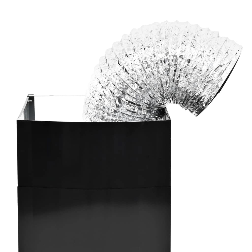Cappa aspirante a parete in acciaio inox 756 m³/h 60 cm nero 02_0005842