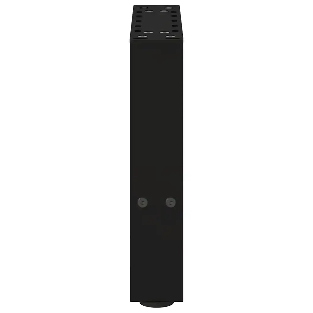 Gambe per Tavolino da Caff¨¨ Nere 2 pz-Set di 2 Gamba per Tavolo 30x(30-31) cm Acciaio