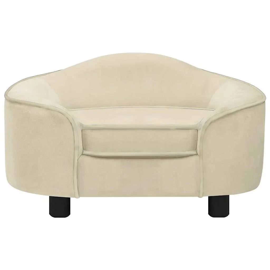 Divano per Cani Crema 67x47x36 cm in Peluche 171090