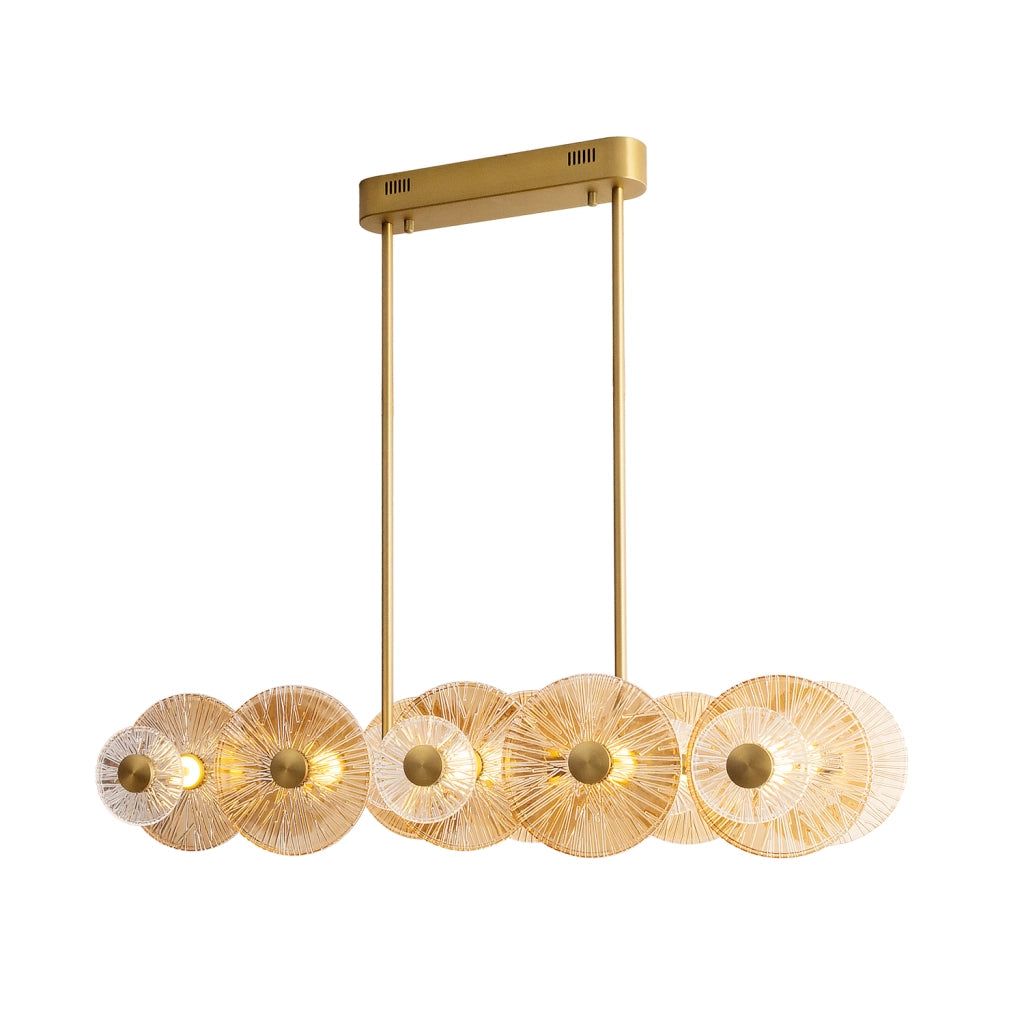 Lampada sospensione Allure oro vetro LED 51W Maxlight