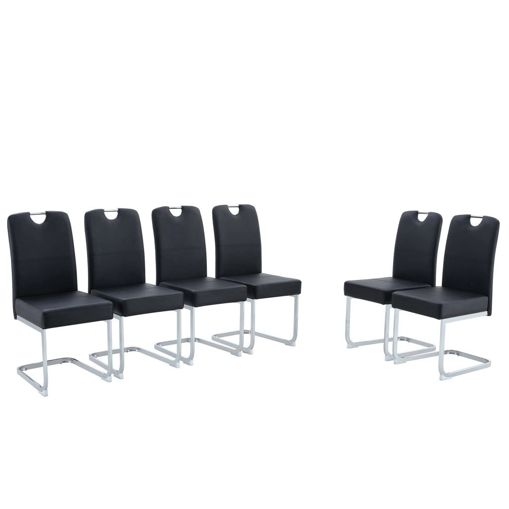 Sedie da Pranzo Imbottite con Design Ergonomico ¨C MINIMAL ¨C Set 2 Pezzi, Nero