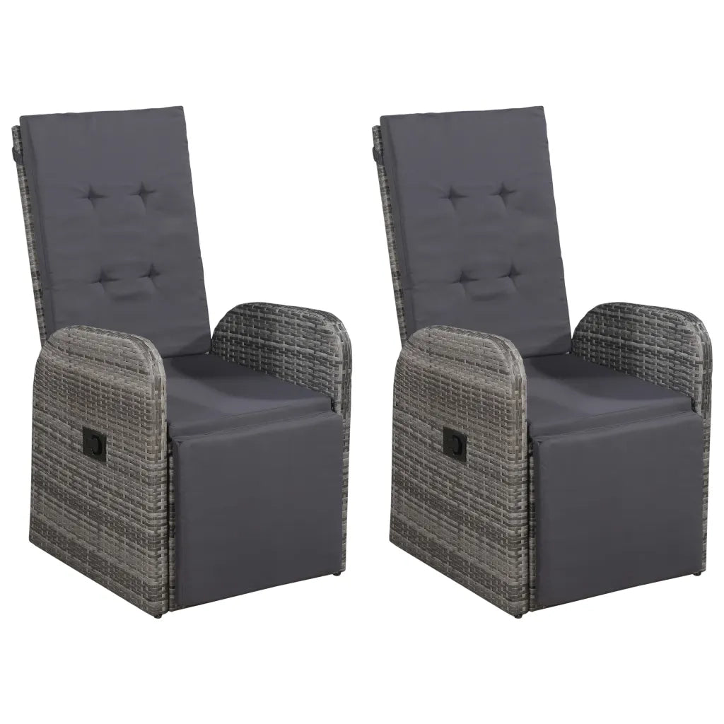Set Mobili da Pranzo per Giardino 5 pz Grigio cod mxl 43106
