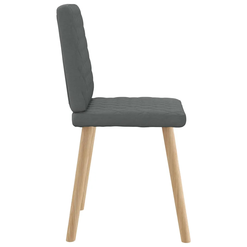 Sedie da Pranzo 6 pz Grigio Scuro in Tessuto 3315492