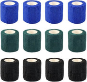 Tape per Tattoo 12 Rulli - 5 cm x 4,5 m - Adesivo Coerente - Accessori per Tattoo Temporaneo - Striscia Antiscivolo - Materiale Resistente