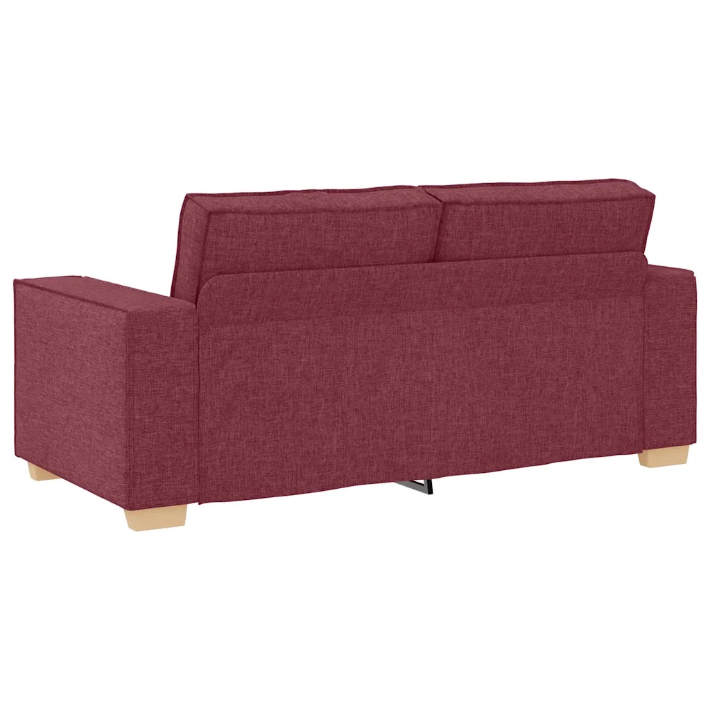 Divano a 2 Posti-Sofa 2 Posti rosso vino 140 cm in tessuto 840872