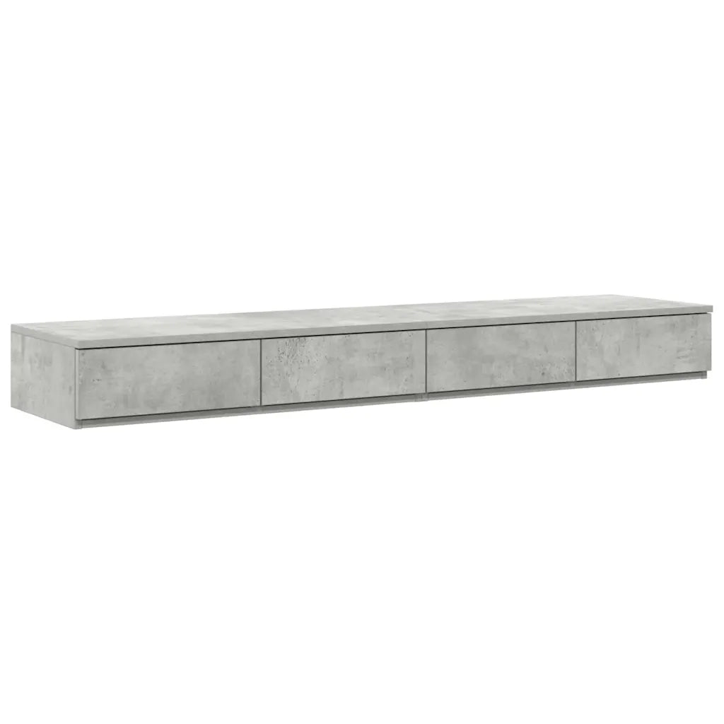 Struttura letto con contenitore con porta Grigio cemento 150 cm 3335648