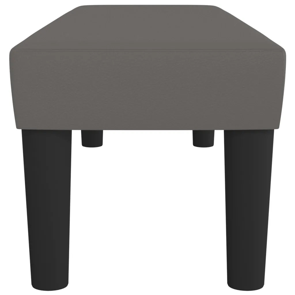 Panca Grigia 100x30x30 cm in Similpelle 346664