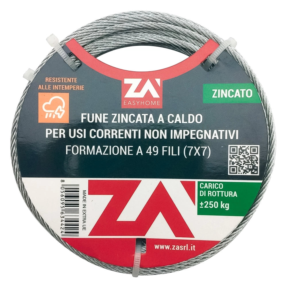 FUNE PER ARGANELLI mm 2,4 x rt. 9 mt  - ZA'
