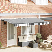 Tenda Retrattile Antracite 400 x 200 cm Tessuto 3329828